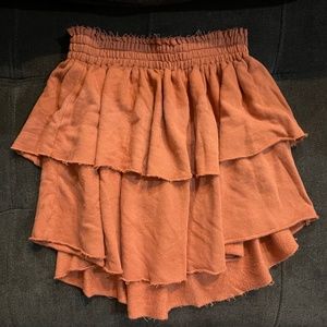 Aerie ruffle skirt
